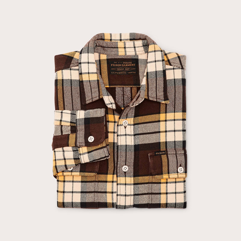 Vintage flannel work shirt von Filson | Brown yellow (Multicolor)