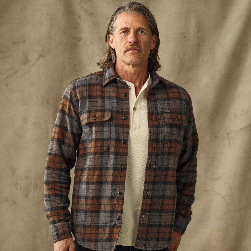 Vintage flannel work shirt by Filson | Brown / charcoal pla (Brown)