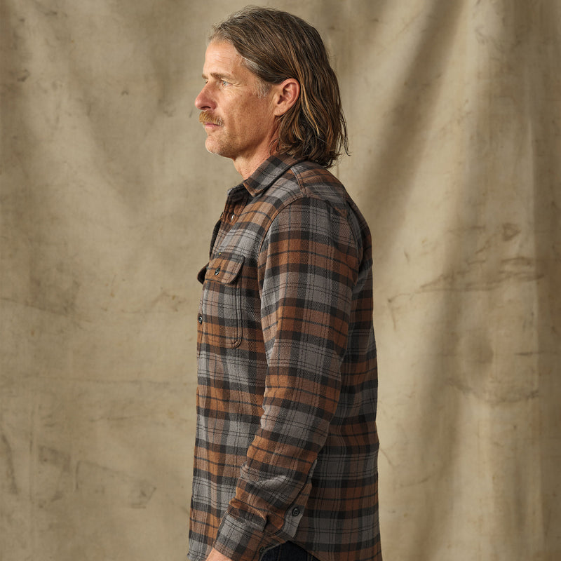 Vintage flannel work shirt by Filson | Brown / charcoal pla (Brown)