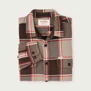 Vintage flannel work shirt by Filson | Tan / orange / multi (Multicolor)