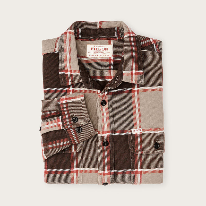 Vintage flannel work shirt by Filson | Tan / orange / multi (Multicolor)