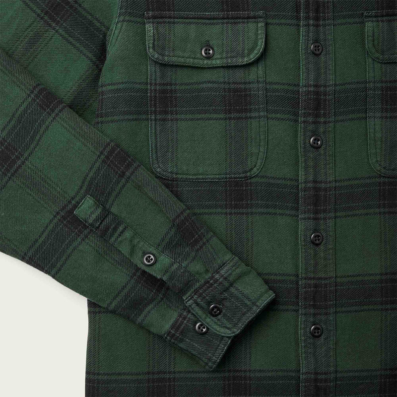 Vintage flannel work shirt von Filson | Green / black (Green)