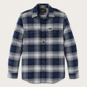 Vintage flannel work shirt von Filson | Light blue / navy pl (Blue)
