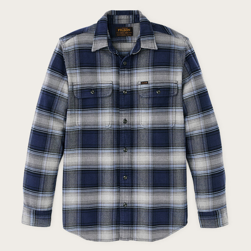 Vintage flannel work shirt von Filson | Light blue / navy pl (Blue)