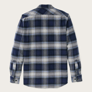 Vintage flannel work shirt von Filson | Light blue / navy pl (Blue)