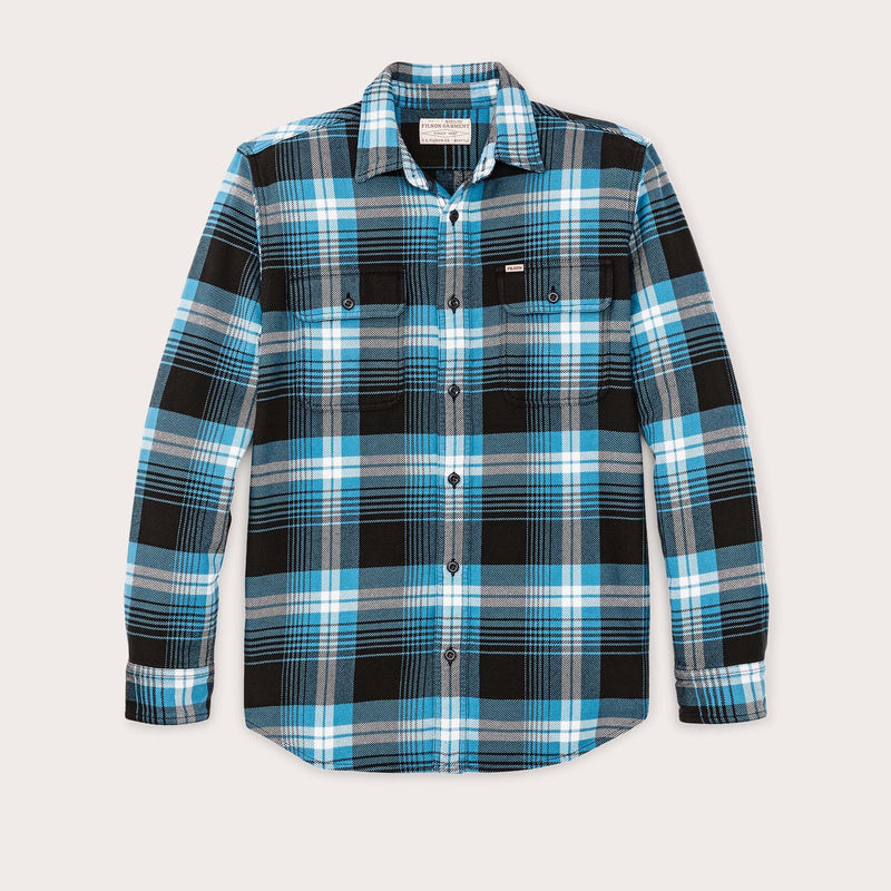 Vintage flannel work shirt von Filson | Blue black (Blue)