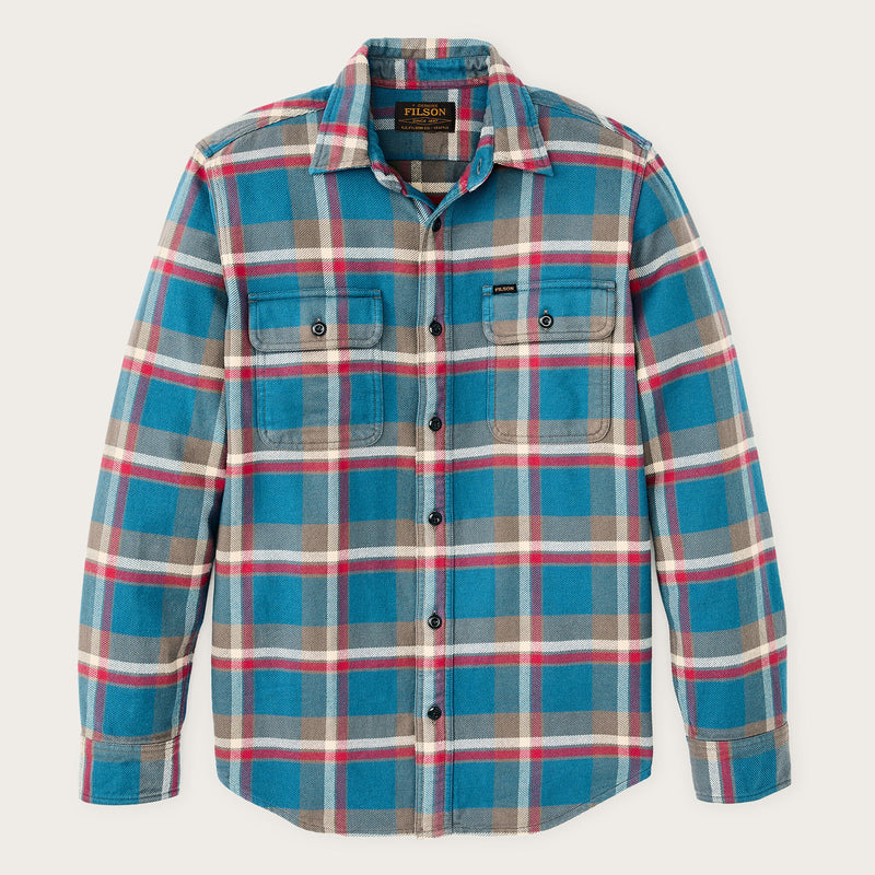 Vintage flannel work shirt by Filson | Blue / gray / multi (Blue)