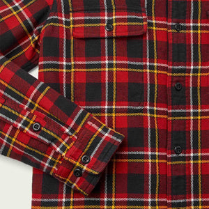 Vintage flannel work shirt von Filson | Red /black / gold (Red)