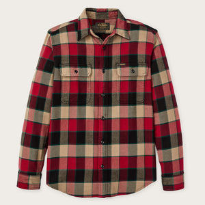 Vintage flannel work shirt by Filson | Red / cream plaid (Red)