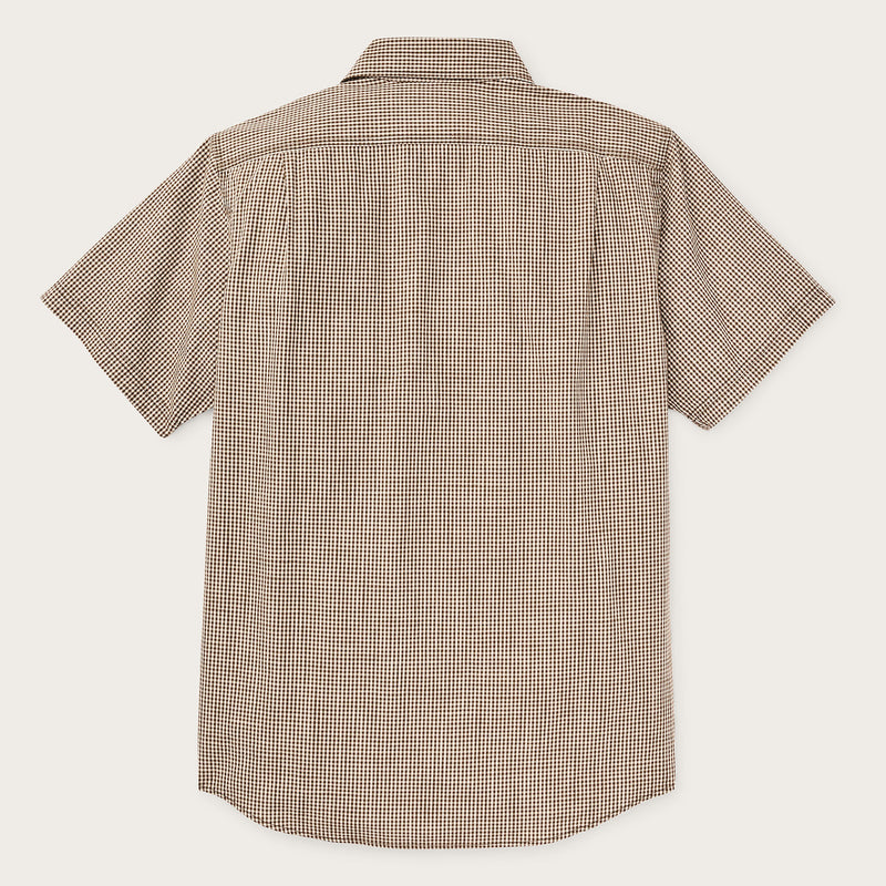 Short sleeve chambray shirt by Filson | Coffee / natural (Brown)