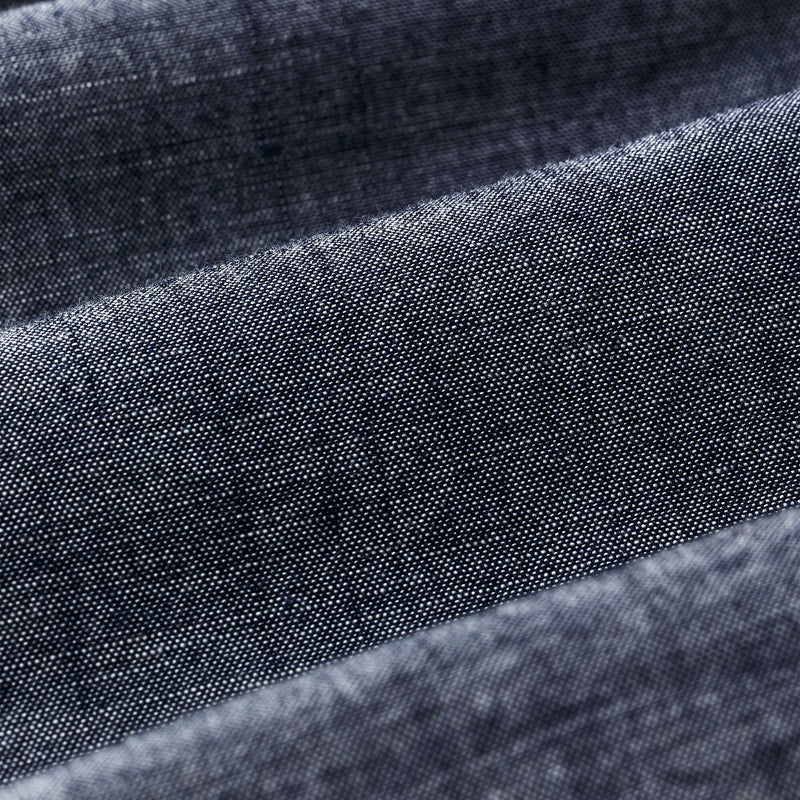 Short sleeve chambray shirt by Filson | Vintage fade chambra (Blue)