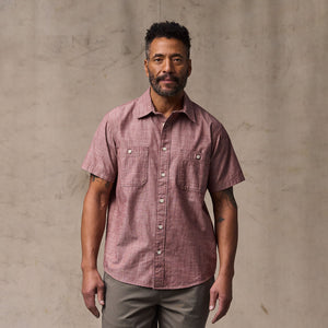Short sleeve chambray shirt by Filson | Sable (Pink)