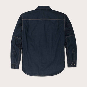 Lined denim work shirt von Filson | Mid-wash indigo (Blue)