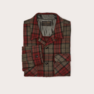 Buckner wool camp shirt von Filson | Olive red m (Multicolor)