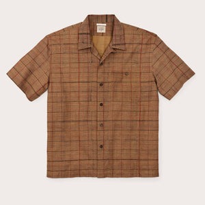 Handprinted camp shirt von Filson | Natural / check prin (Brown)