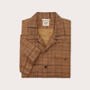 Handprinted camp shirt von Filson | Natural / check prin (Brown)