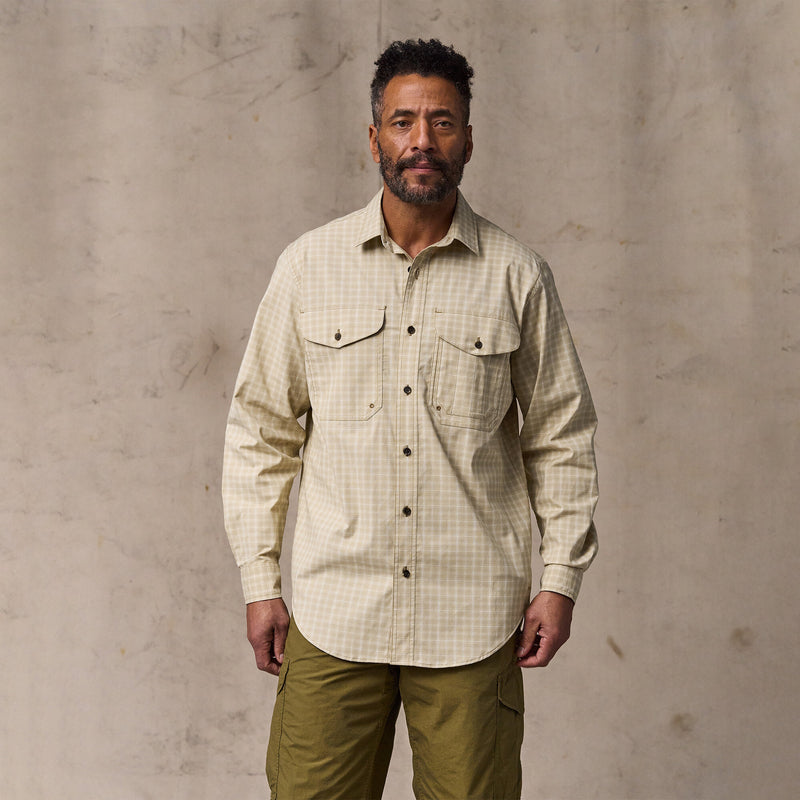 Twin lakes sport shirt von Filson | Tan / cream plaid (Beige)
