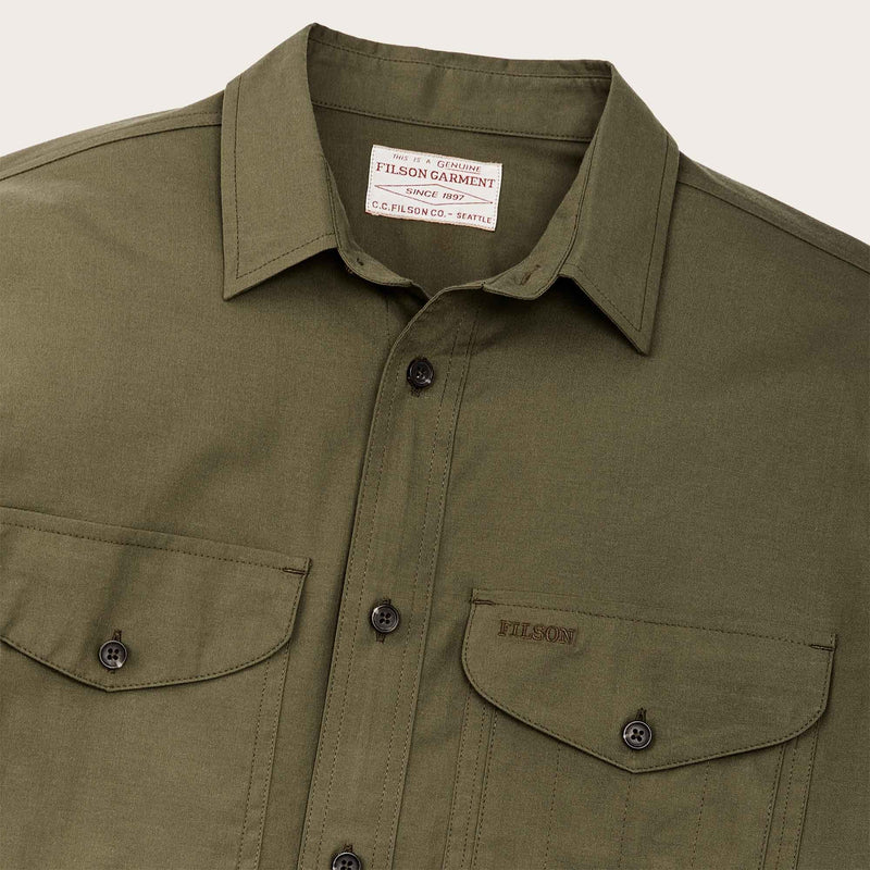 Twin lakes sport shirt von Filson | Dark olive drab (Green)