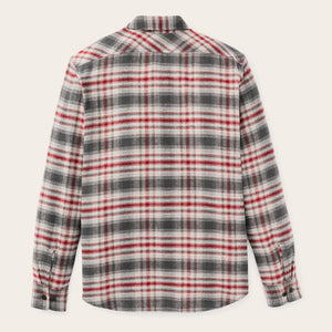 Rangeland flannel shirt by Filson | Red / gray plaid (Red)