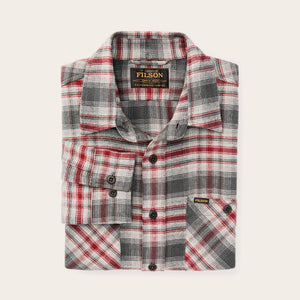 Rangeland flannel shirt by Filson | Red / gray plaid (Red)