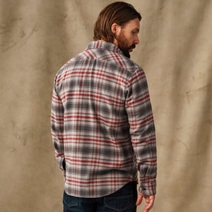 Rangeland flannel shirt by Filson | Red / gray plaid (Red)