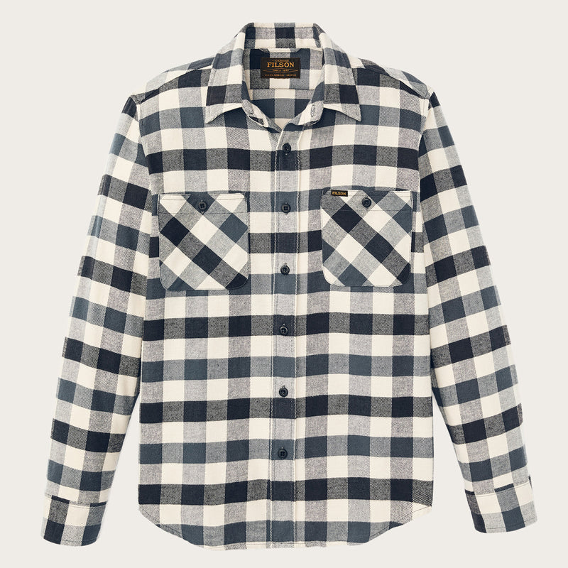 Rangeland flannel shirt by Filson | Charcoal / steel pla (Blue)