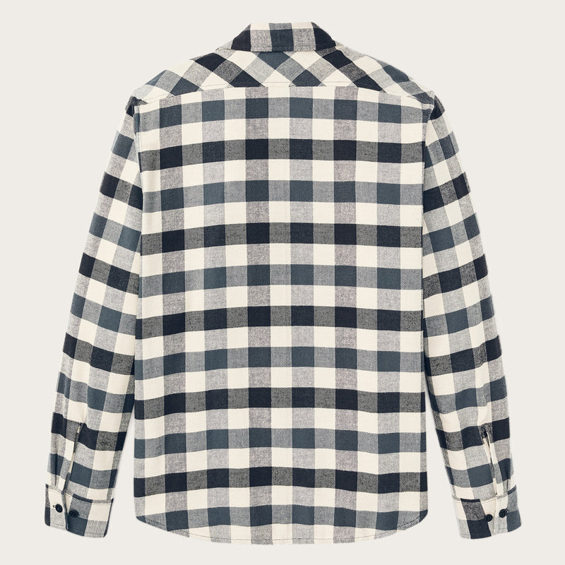Rangeland flannel shirt by Filson | Charcoal / steel pla (Blue)