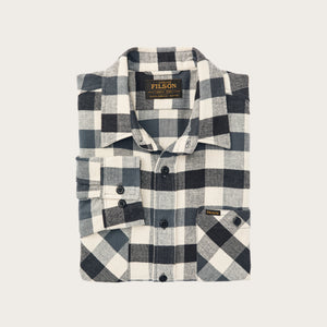Rangeland flannel shirt by Filson | Charcoal / steel pla (Blue)
