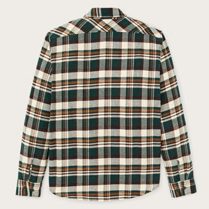 Rangeland flannel shirt by Filson | Green / bronze plaid (Green)