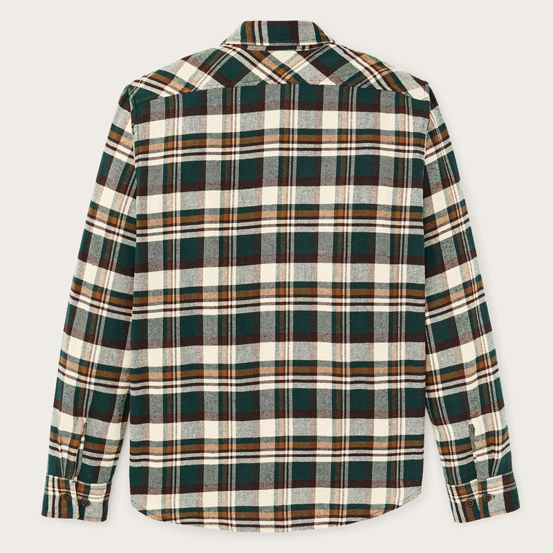 Rangeland flannel shirt by Filson | Green / bronze plaid (Green)