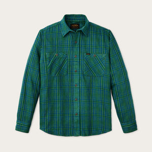 The rangeland flannel shirt von Filson | Green / blue plaid (Multicolour)