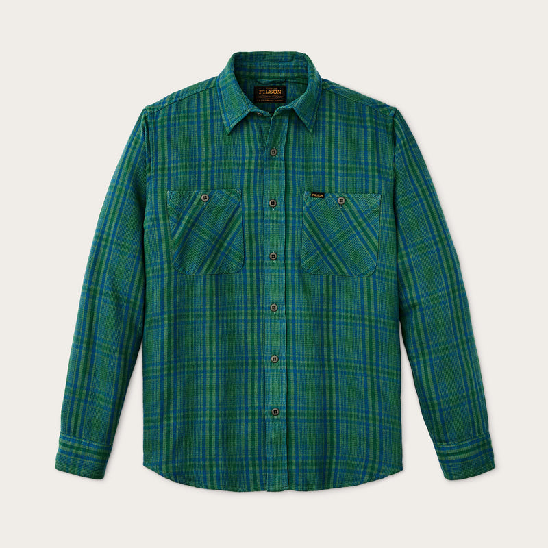 The rangeland flannel shirt von Filson | Green / blue plaid (Multicolour)