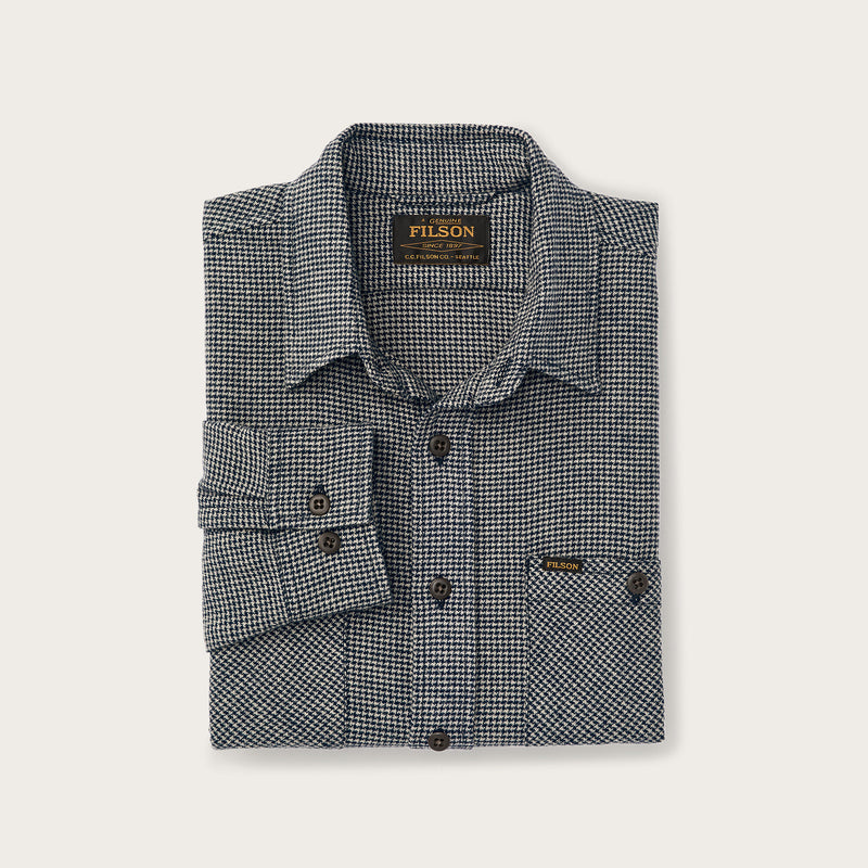 Rangeland flannel shirt by Filson | Navy / tan plaid (Gray)