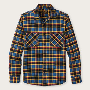 The rangeland flannel shirt by Filson | Blue / yellow / mult (Blue)