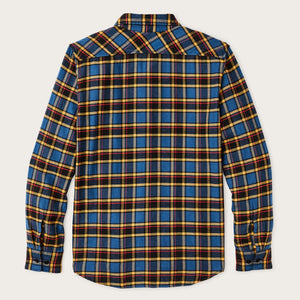 The rangeland flannel shirt by Filson | Blue / yellow / mult (Blue)