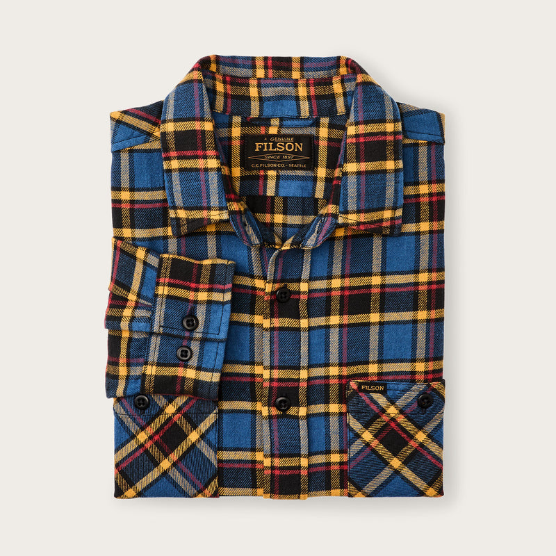 The rangeland flannel shirt by Filson | Blue / yellow / mult (Blue)