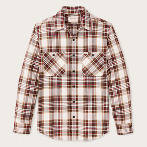 The rangeland flannel shirt by Filson | Red / brown plaid (Red)