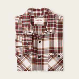 The rangeland flannel shirt by Filson | Red / brown plaid (Red)