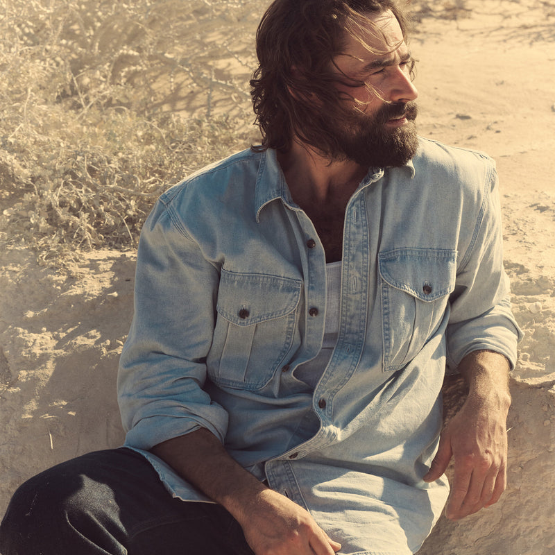 Denim guide shirt by Filson | Light indigo (Blue)