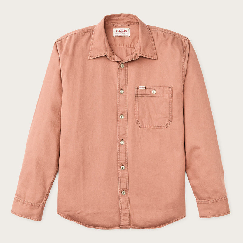Shipwright fine twill shirt di Filson | Sunburn (Pink)