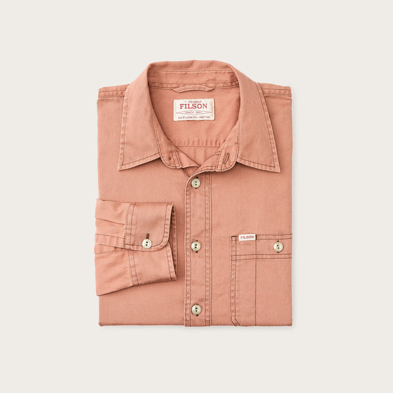 Shipwright fine twill shirt di Filson | Sunburn (Pink)