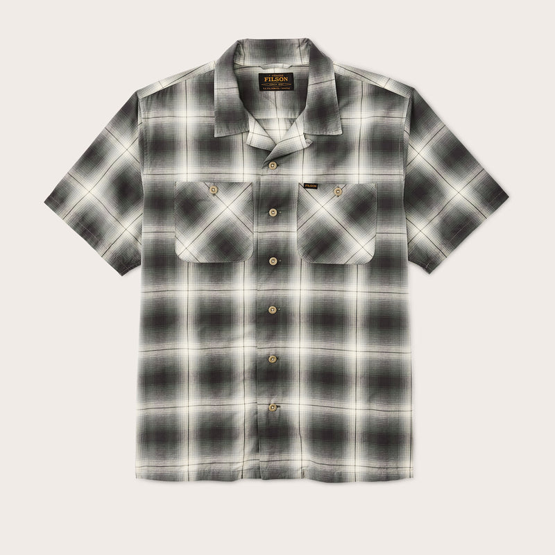 Greenwood short sleeve camp shirt di Filson | Olive / beige ombre (Multicolor)