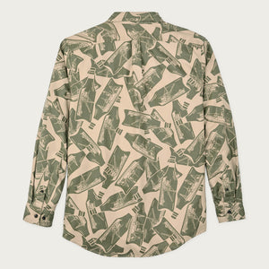 Lightweight alaskan guide shirt von Filson | Khaki / print (Green)