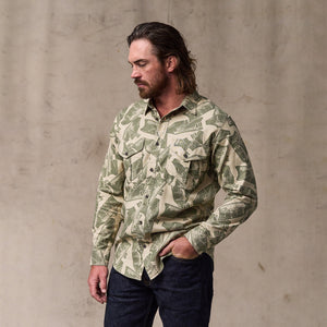 Lightweight alaskan guide shirt von Filson | Khaki / print (Green)