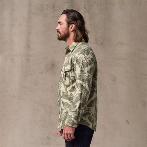 Lightweight alaskan guide shirt von Filson | Khaki / print (Green)