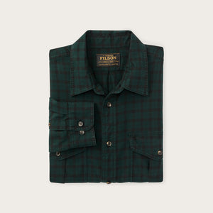 Lightweight alaskan guide shirt by Filson | Pine / black plaid (Green)