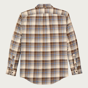 Lightweight alaskan guide shirt von Filson | Cream / blue / multi plaid (Brown)