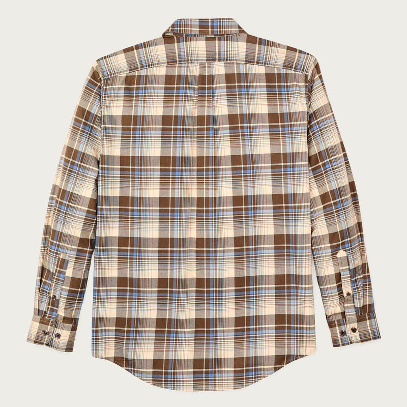 Lightweight alaskan guide shirt von Filson | Cream / blue / multi plaid (Brown)