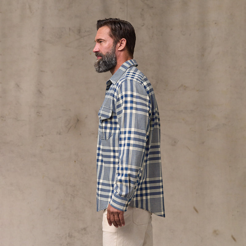Lightweight alaskan guide shirt von Filson | Indigo multi plaid (Blue)