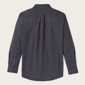 Lightweight alaskan guide shirt von Filson | Indigo / ticking stripe (Blue)